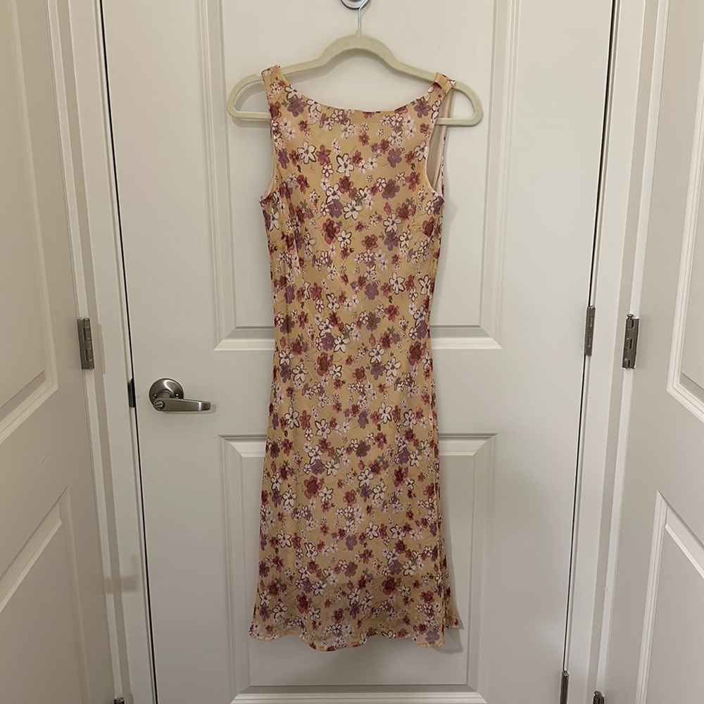 🌸 Vintage Faith, Love & Passion High-Neck Floral Sheath Dress